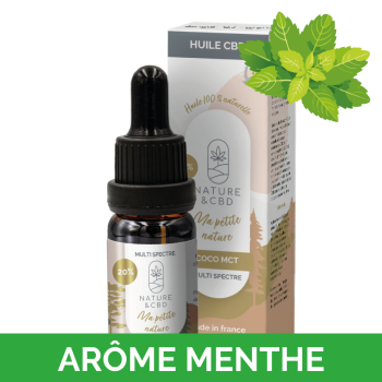 Huile CBD coco 20% menthe -...